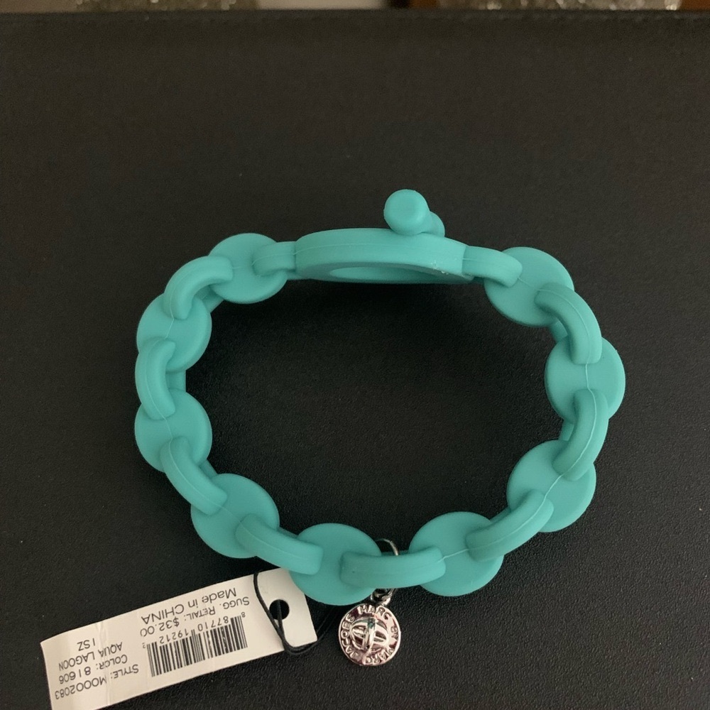 Turquoise Chain Bracelet with Charm